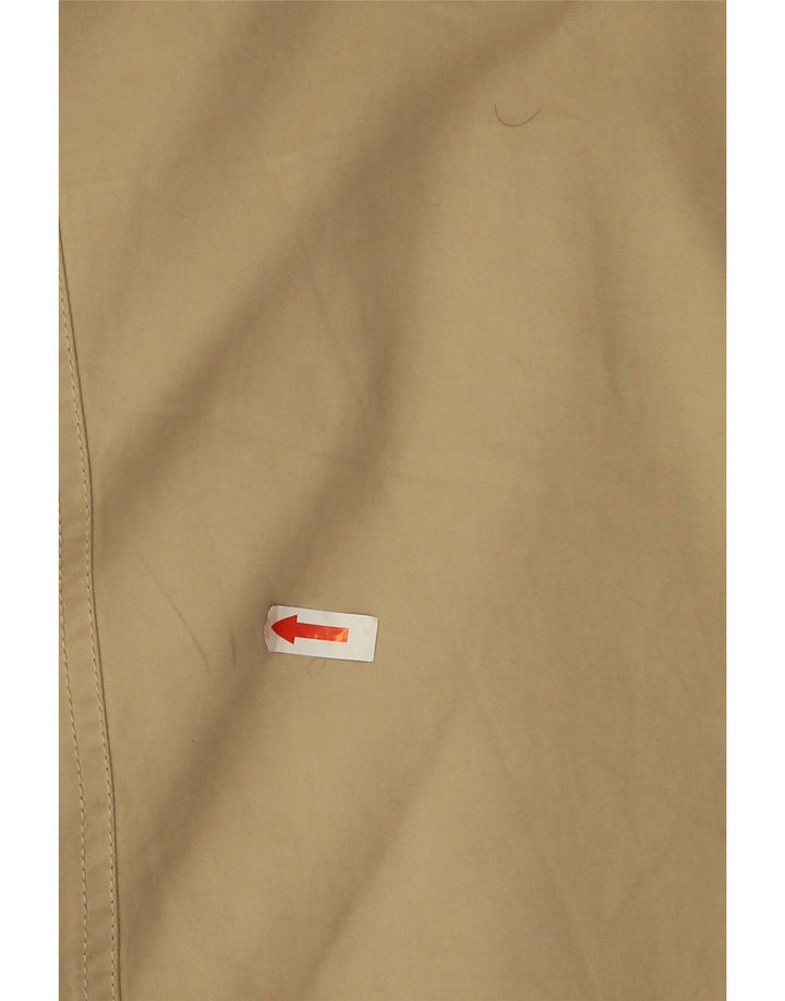 Zara Jaqueta Parka Feminina com Capuz Reino Unido 16 Grande Bege