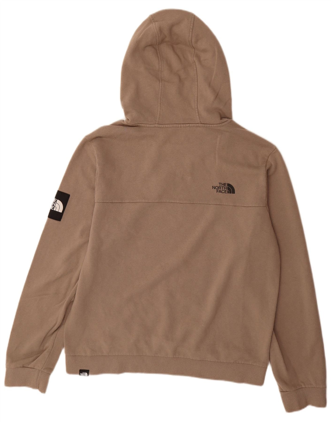 Suéter masculino com capuz The North Face algodão bege médio