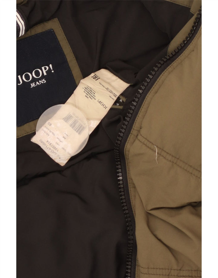 Jaqueta acolchoada masculina Joop IT 50 grande cáqui