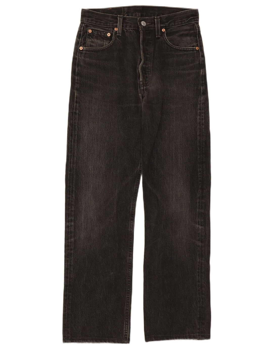 Jeans retos femininos Levi's W28 L28 algodão preto