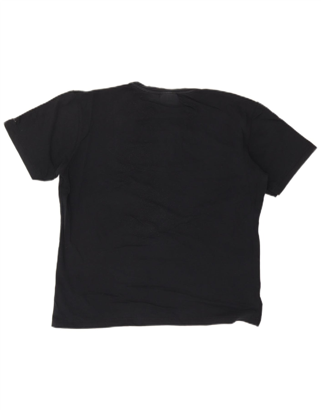 TRUSSARDI JEANS Camiseta masculina gráfica top médio algodão preto