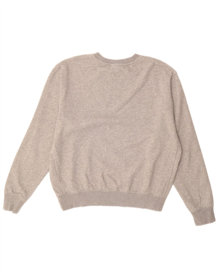 NIKE Mens Moletom Jumper Médio Cinza Algodão