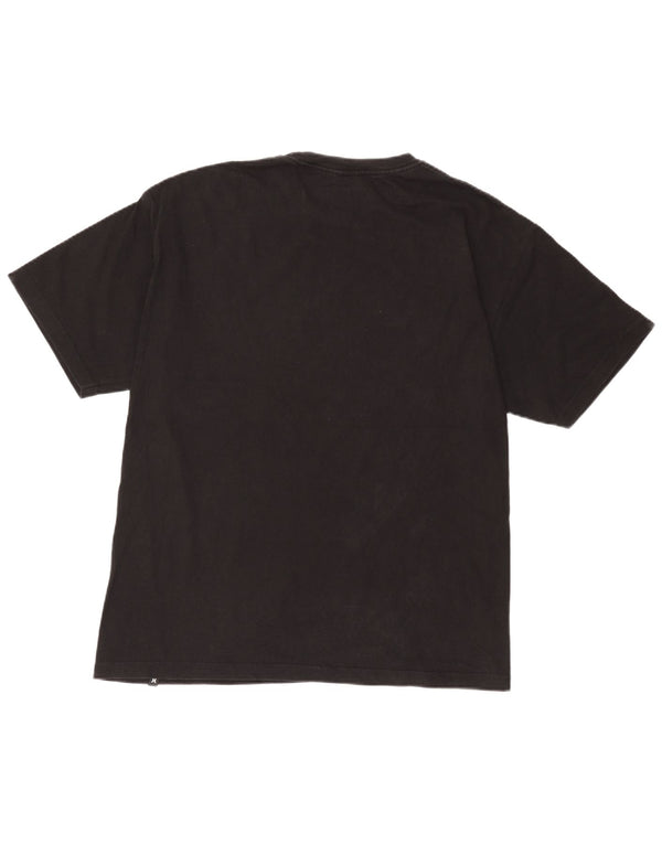 Hurley Camiseta masculina gráfica grande preta