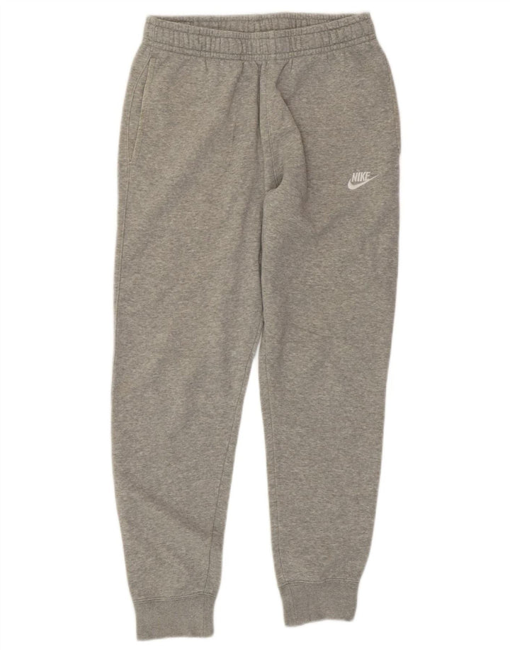 Calça de treino masculina NIKE Joggers pequeno cinza algodão