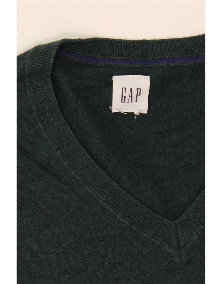 Suéter masculino Gap com decote em V XL verde