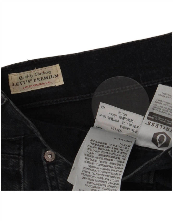 Levi's Masculino 511 Slim Jeans W34 L34 Azul Marinho Algodão