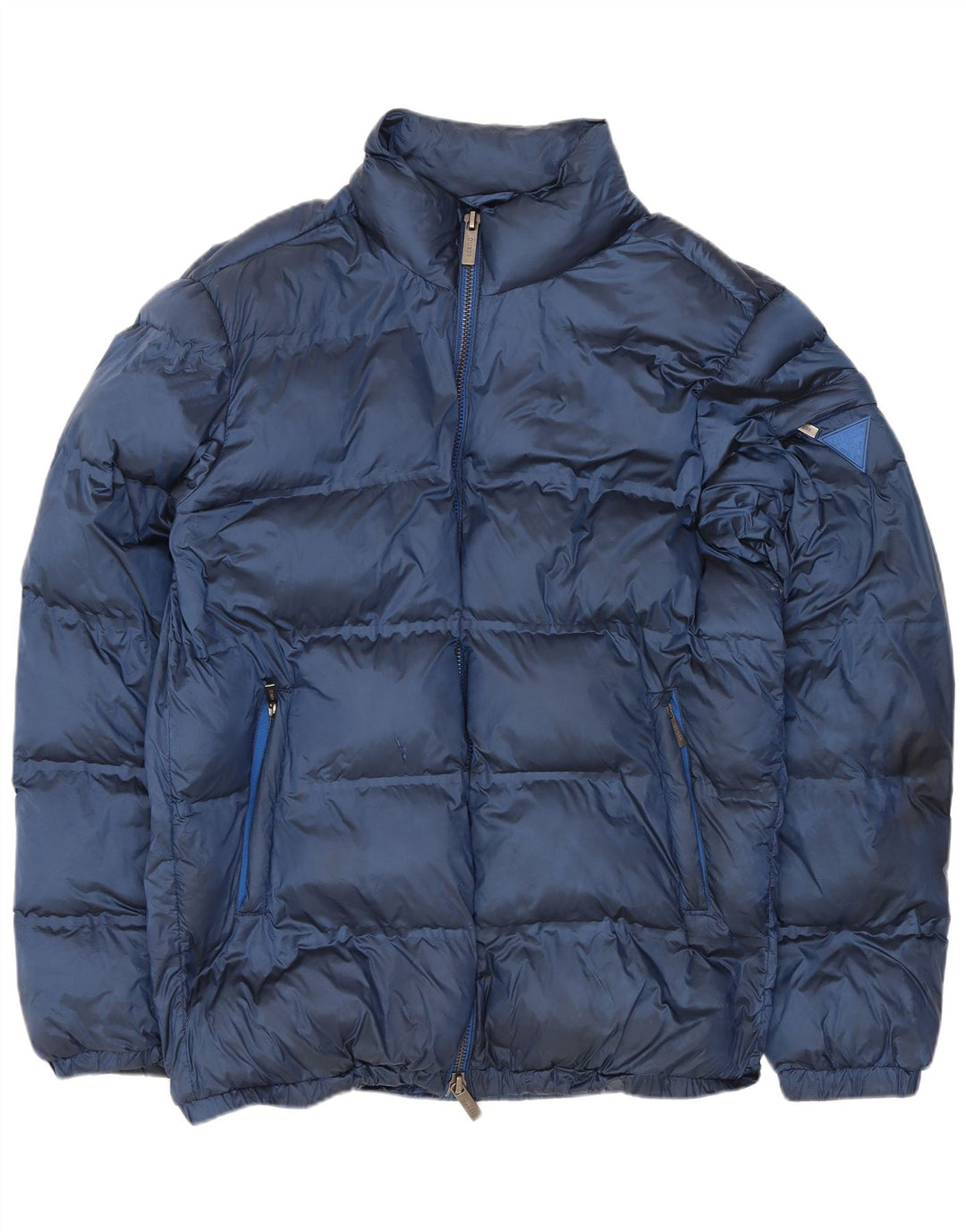 Jaqueta acolchoada masculina Guess UK 38 poliamida azul marinho médio