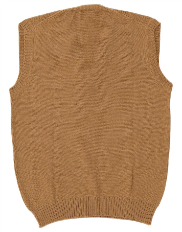 Colete masculino vintage regata IT 54 XL lã bege