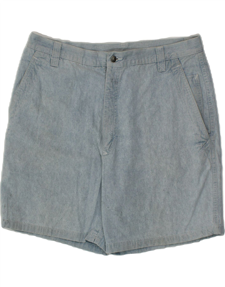 WAMPUM Mens Chino Shorts W36 Large Blue Cotton Vintage Wampum and Second-Hand Wampum from Messina Hembry 