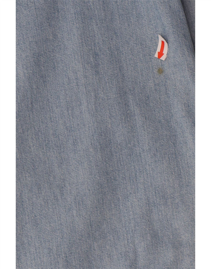 Camisa jeans masculina Lee grande algodão azul