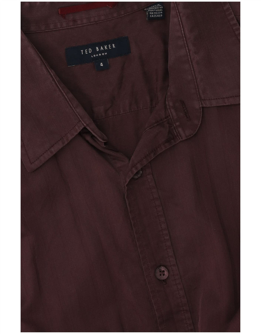 Camisa masculina TED BAKER tamanho 4 grande Borgonha