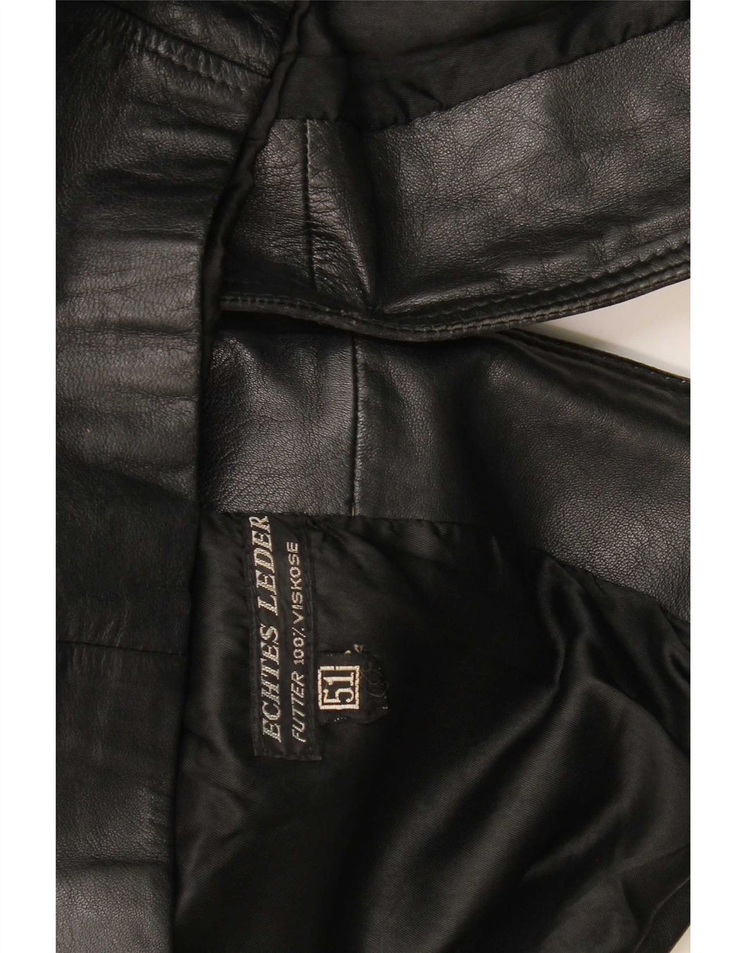 Jaqueta de couro masculina vintage EU 51 grande couro preto