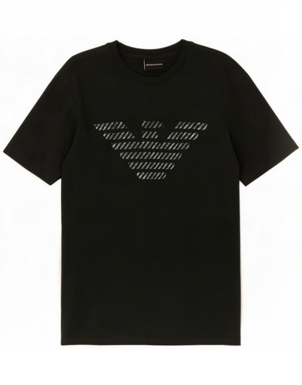 Emporio Armani Camiseta feminina gráfica Top UK 16 Grande Verde