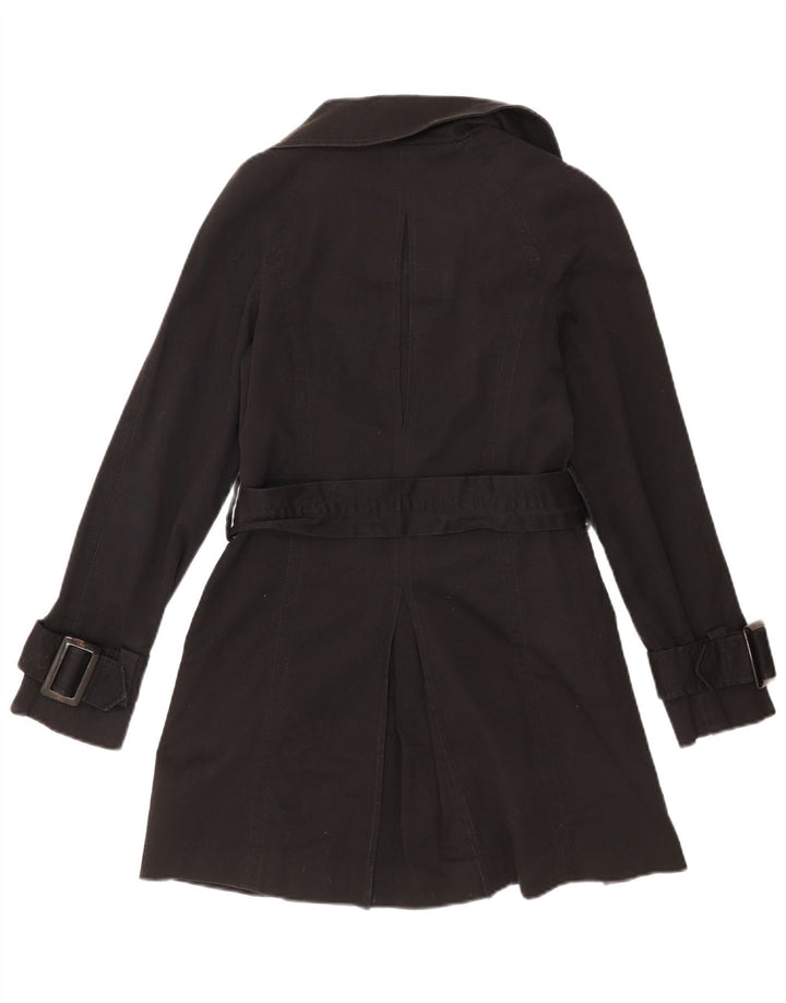 Sobretudo feminino Zara UK 6 XS algodão preto