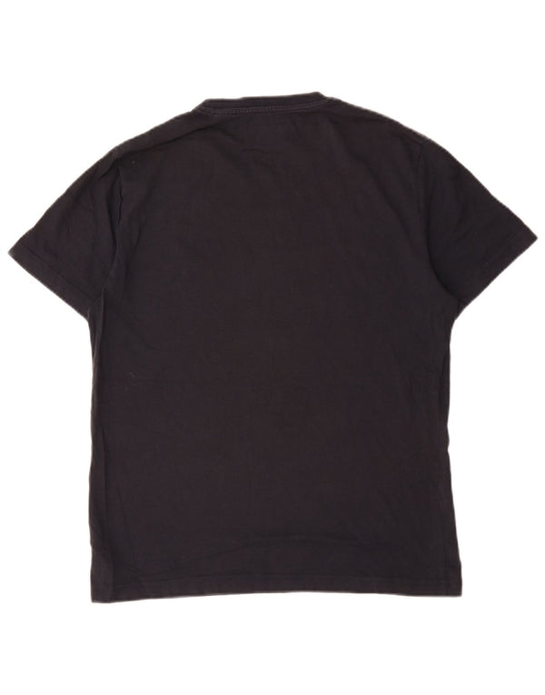 Camiseta masculina Penguin Top médio algodão azul marinho