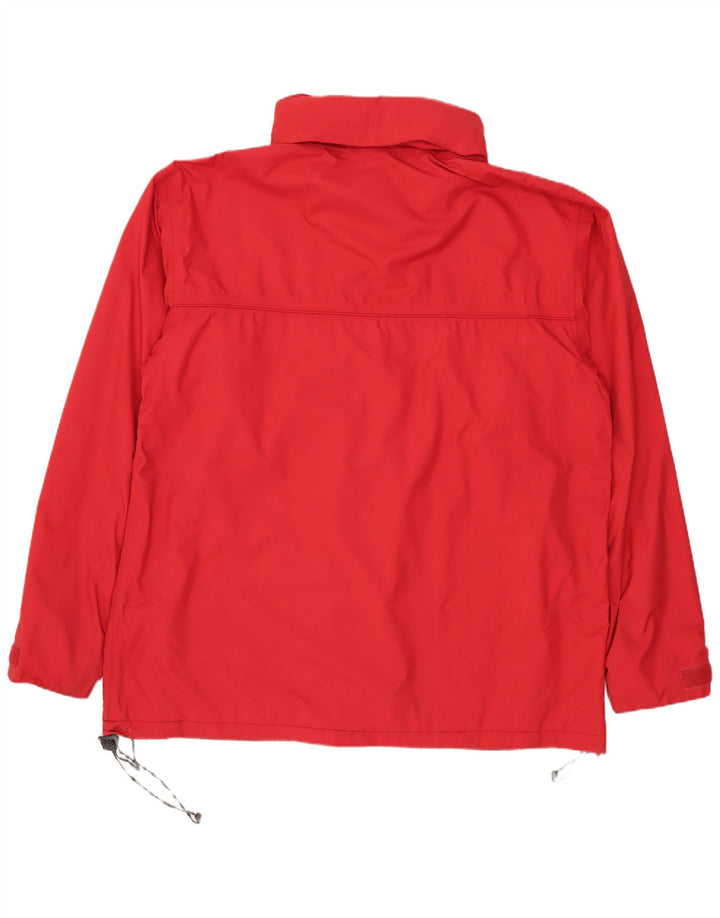 Jaqueta corta-vento masculina SALEWA com capuz UE 50 grande poliamida vermelha