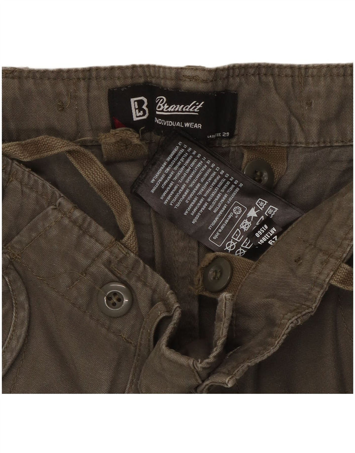 Calça cargo feminina Brandit W29 L29 algodão cáqui