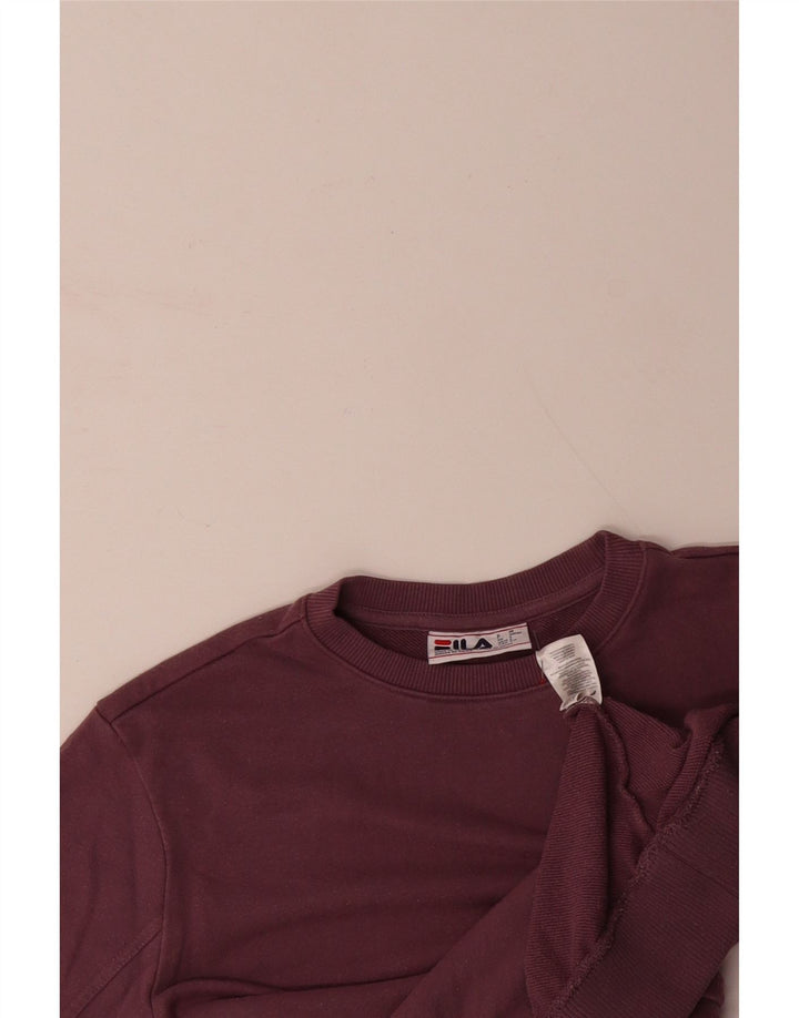 FILA Moletom Masculino Jumper Pequeno Algodão Marrom