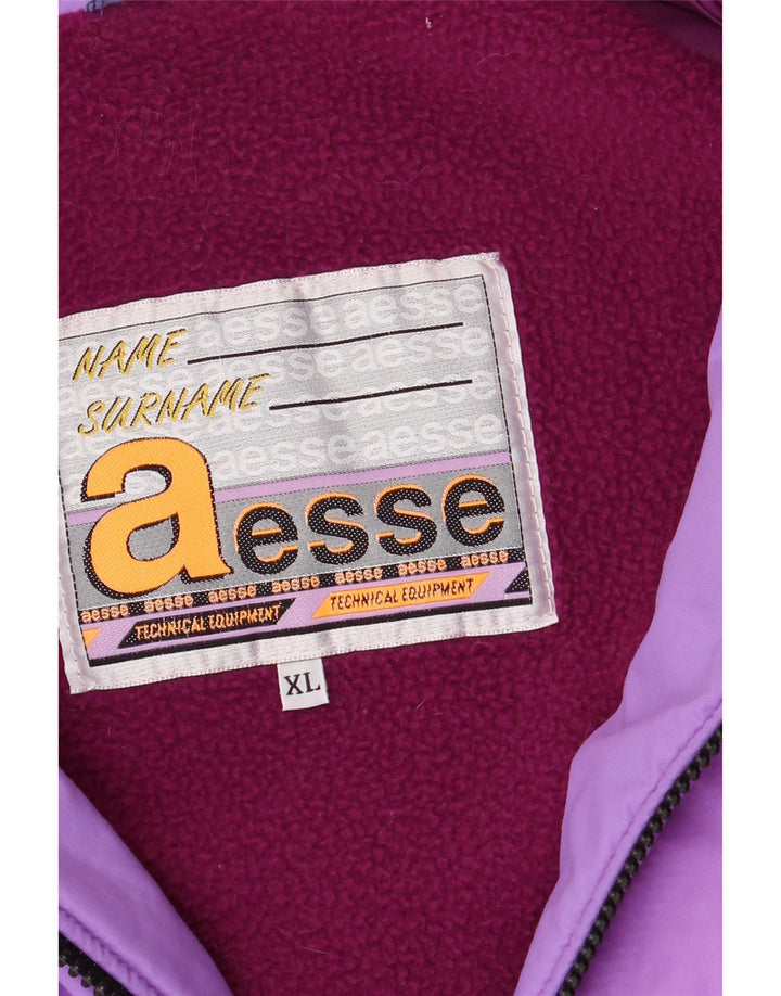 Jaqueta de esqui masculina com capuz AESSE UK 42 XL roxo
