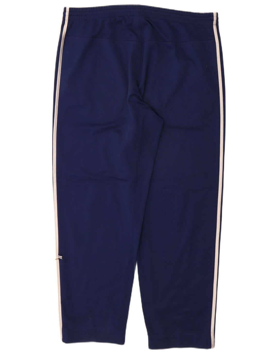 Calças de treino masculinas Adidas UK 40/42 poliéster azul marinho médio