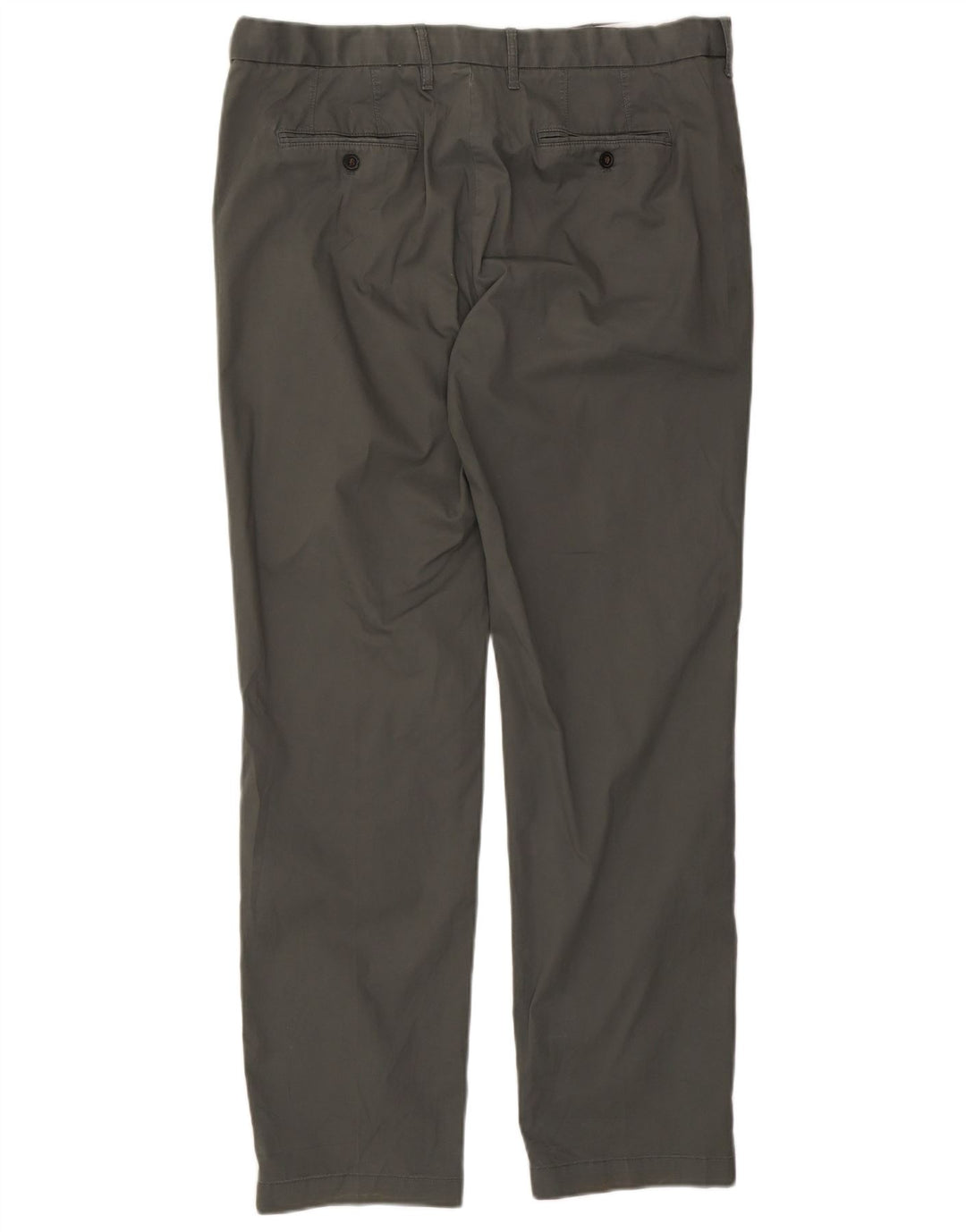 Calça chino masculina Marks & Spencer de ajuste regular W38 L32 algodão verde