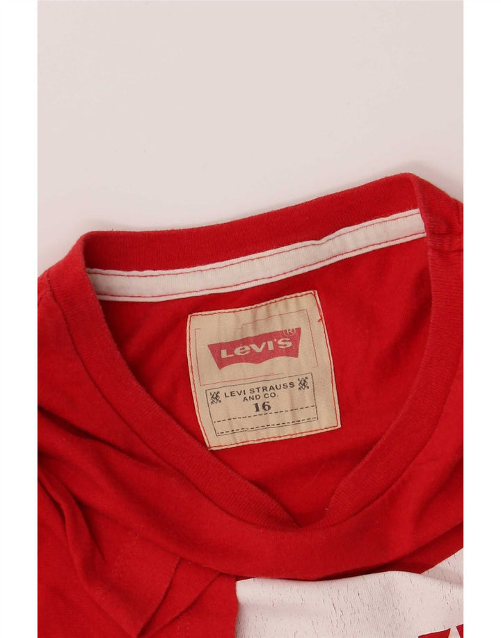 Top Levi's Boys Graphic T-Shirt 15-16 Anos Vermelho