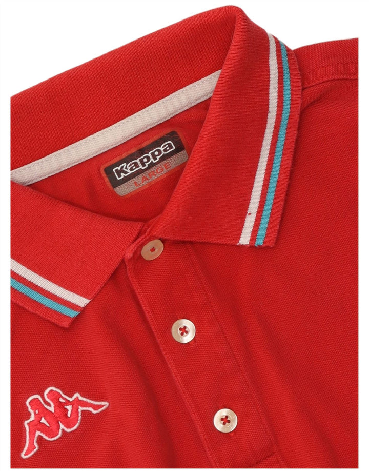 Camisa polo masculina Kappa grande vermelha