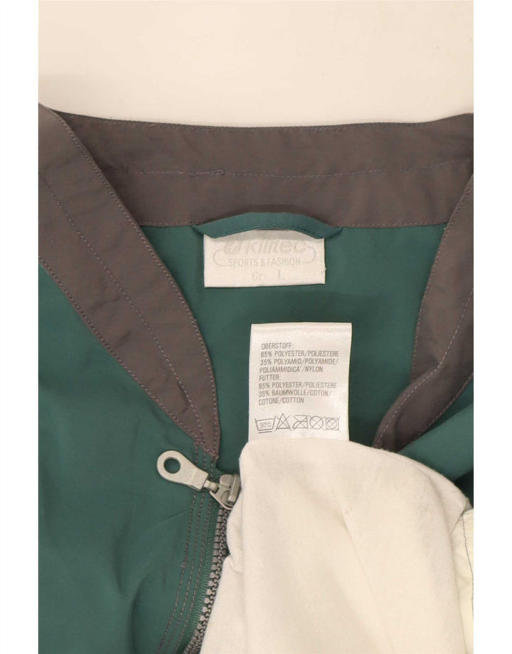 Killtec Mens Gilet UK 40 Grande Poliéster Colourblock Verde