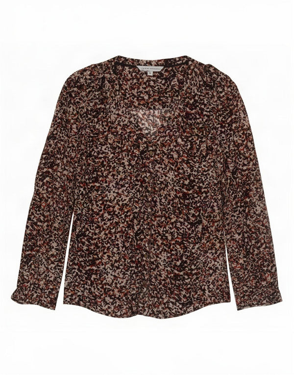 Blusa feminina com estampa abstrata Crew Clothing UK 10 pequena multicolorida
