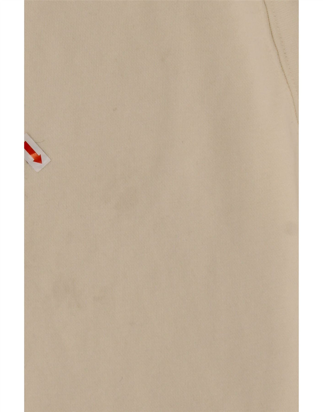 Suéter masculino REEBOK solto com zíper e gola em algodão branco médio