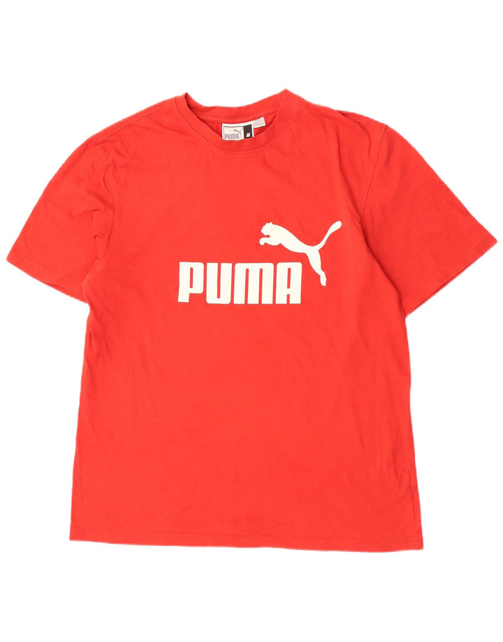 Puma Camiseta Masculina Graphic Top Médio Vermelho