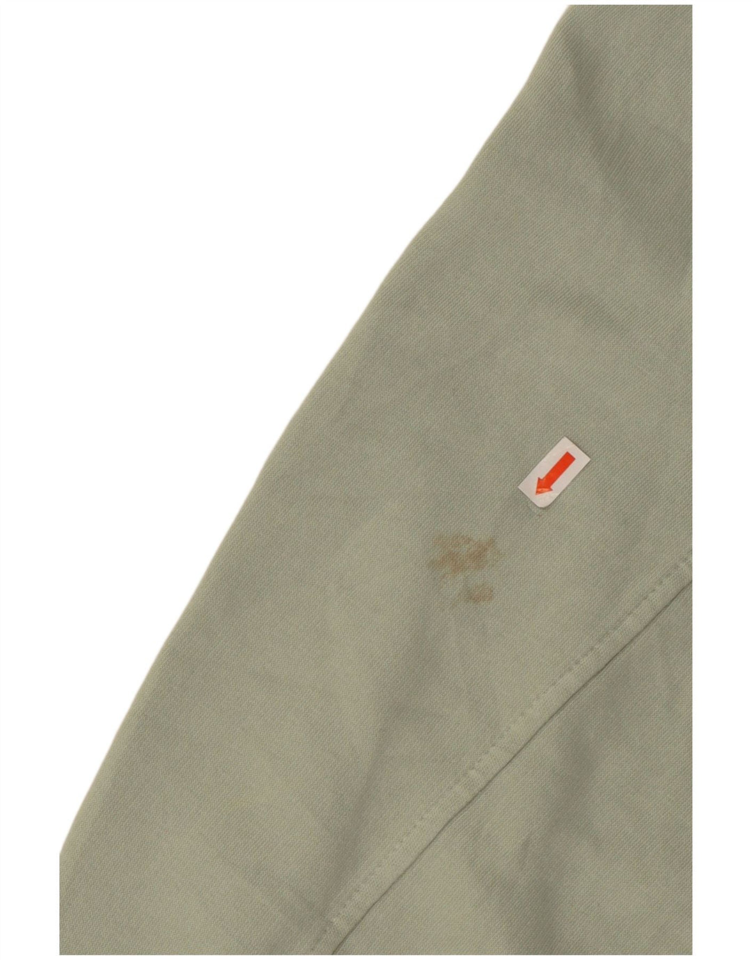 Suéter feminino ZARA manga 3/4 cropped Reino Unido 14 algodão verde médio