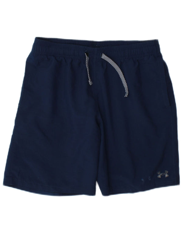 Under Armour Boys Sport Shorts 11-12 anos grande poliéster azul marinho