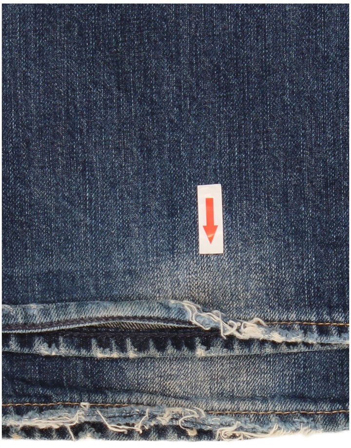 Fat Face Masculino Bootcut Jeans W36 L32 Azul Marinho Algodão
