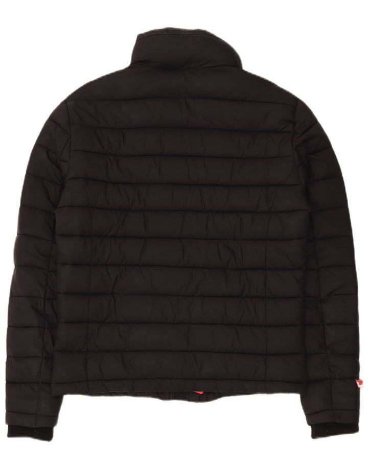 Jaqueta acolchoada masculina Superdry UK 36 pequena nylon preto