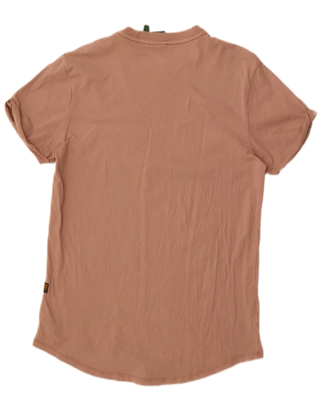 Camiseta masculina G-Star pequena algodão bege