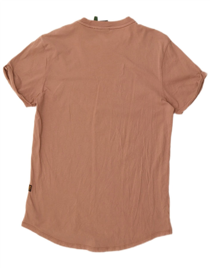 Camiseta masculina G-Star pequena algodão bege