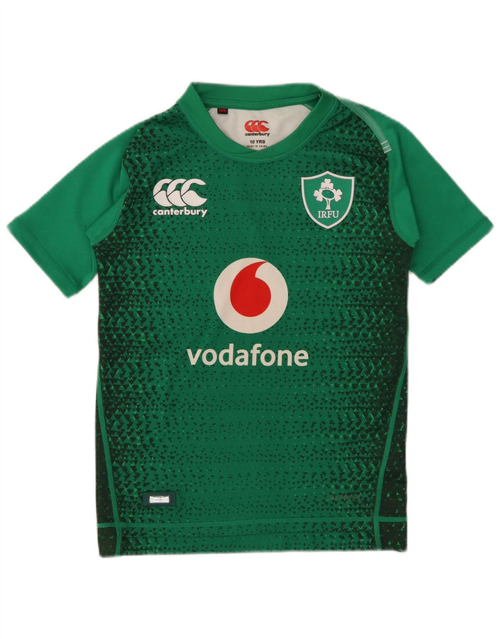 Camiseta gráfica CANTERBURY para meninos 9-10 anos poliéster verde
