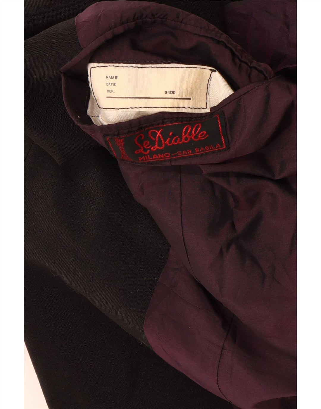 Jaqueta blazer masculina San Babila Milano com 1 botão Reino Unido 40 grande preta
