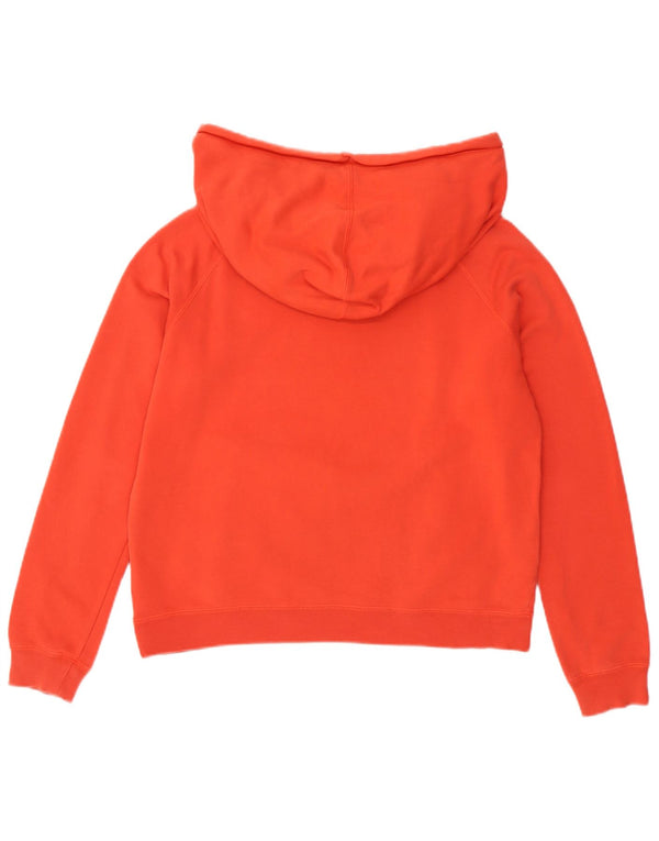 Jumper com capuz gráfico feminino Nike Loose Fit UK 14 algodão laranja médio