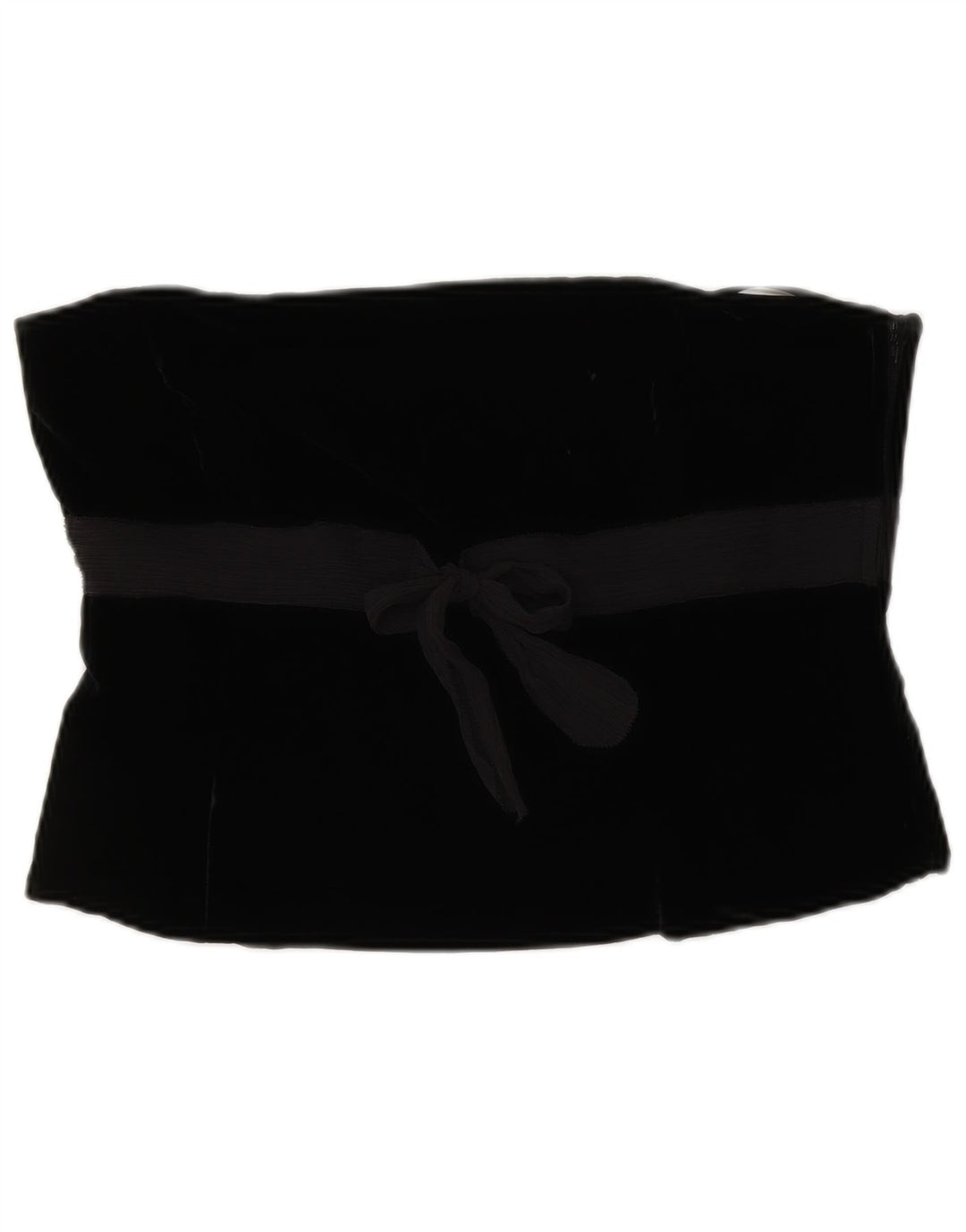 LAURA ASHLEY Top feminino de veludo espartilho Reino Unido 14 viscose preta média