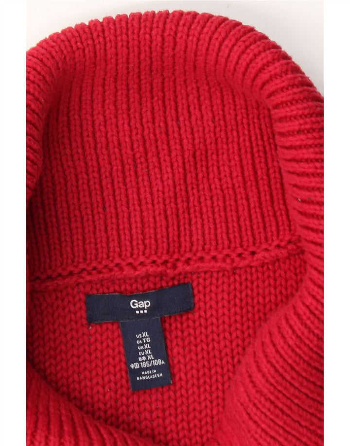 Suéter masculino Gap com gola xale XL vermelho