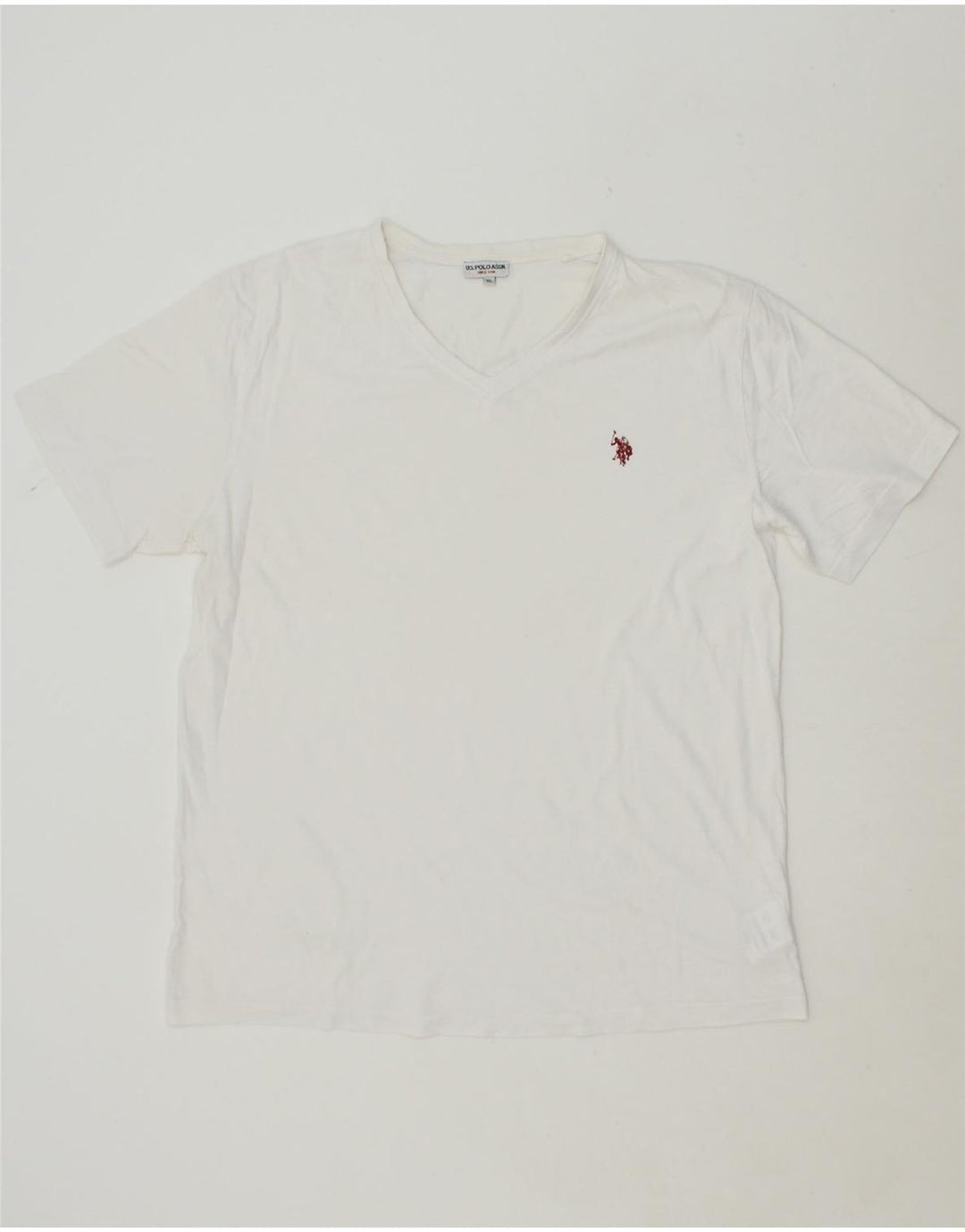 U.S. POLO ASSN. Mens T-Shirt Top XL White Cotton Vintage U.S. Polo Assn. and Second-Hand U.S. Polo Assn. from Messina Hembry 