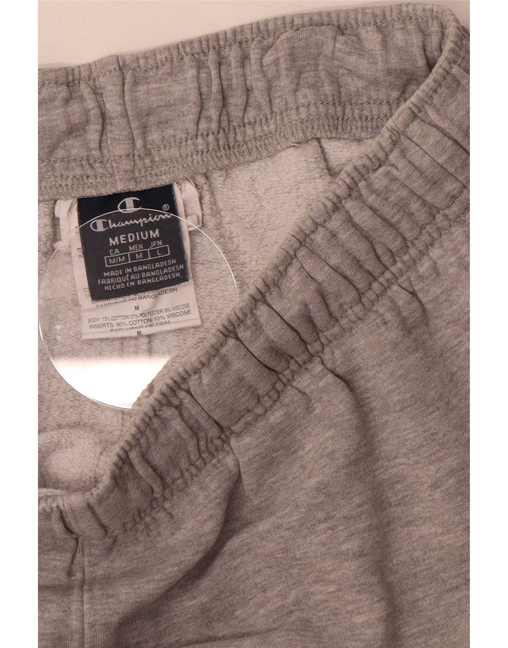Shorts esportivos gráficos masculinos Champion algodão cinza médio
