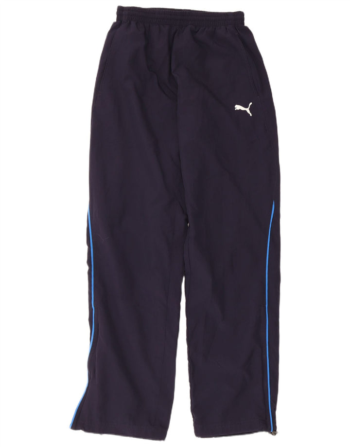 Calça de treino masculina Puma pequena azul marinho poliéster