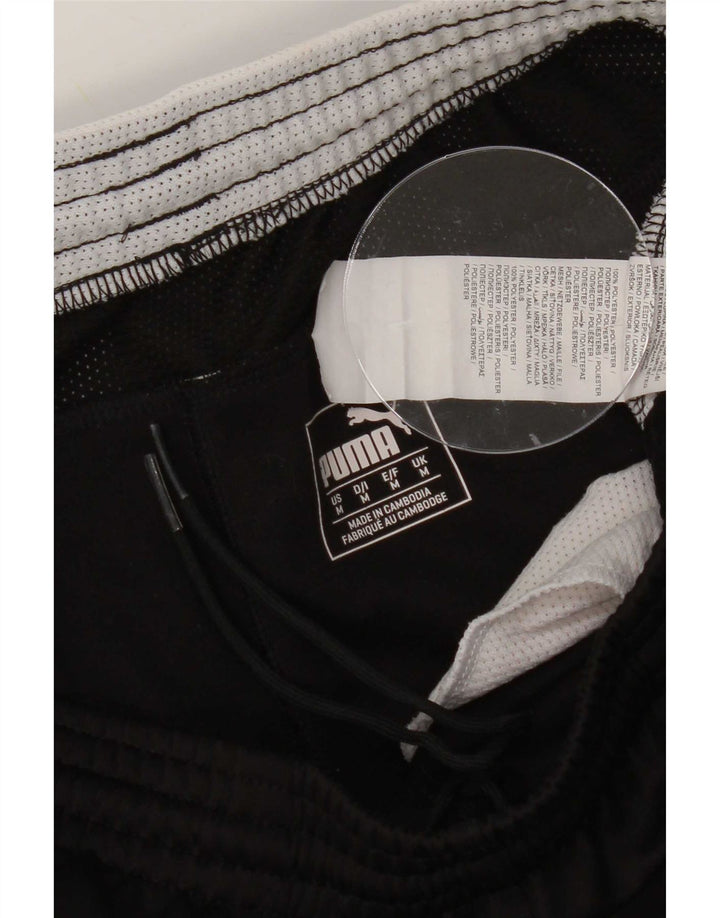 Shorts esportivos gráficos masculinos Puma médio preto poliéster