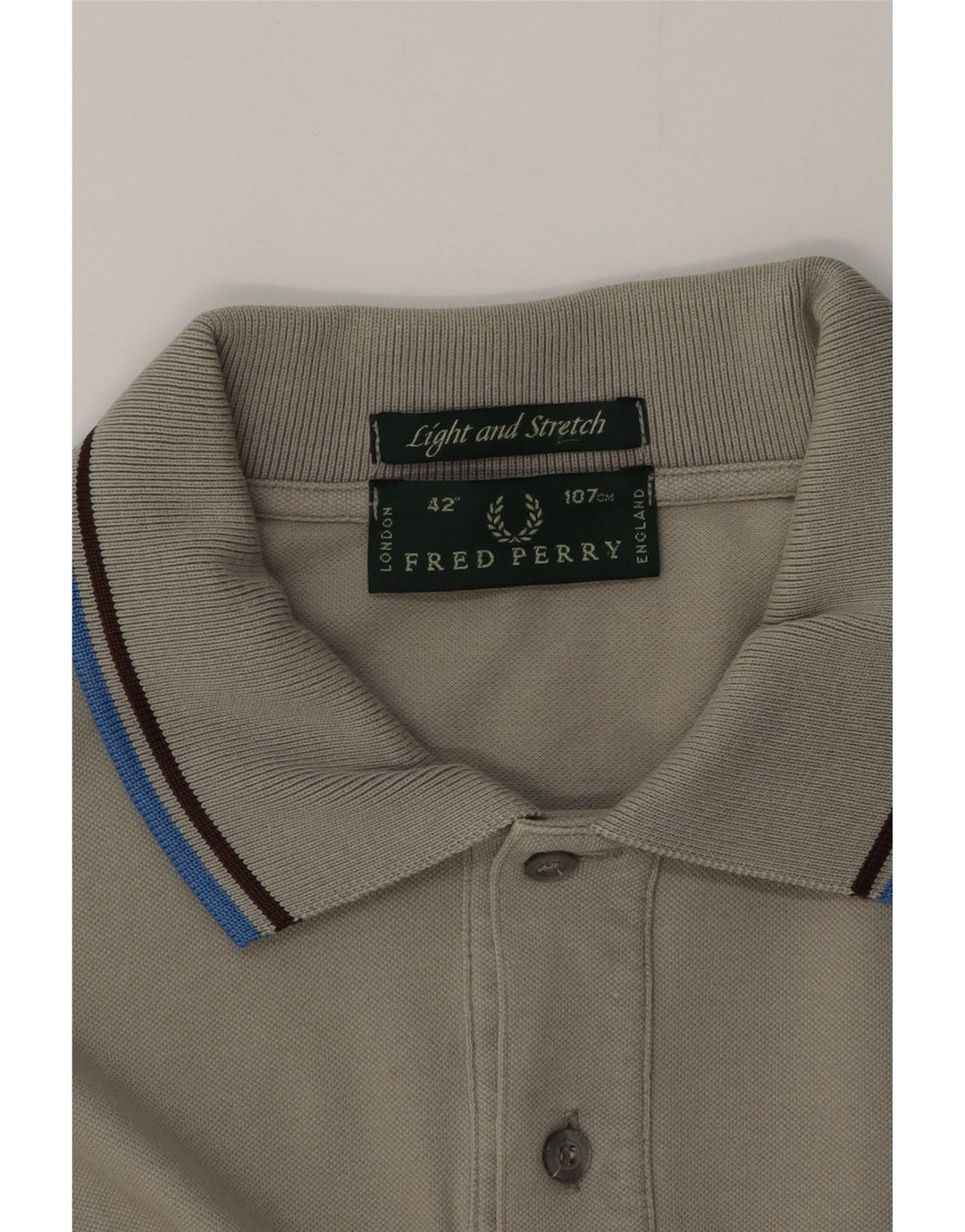 Camisa pólo masculina FRED PERRY cinza médio
