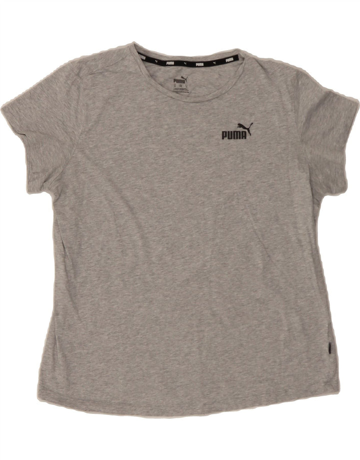 PUMA Womens T-Shirt Top UK 18 XL Grey Cotton Vintage Puma and Second-Hand Puma from Messina Hembry 