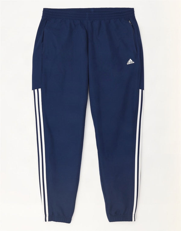 Calça de treino masculina Adidas Joggers grande azul marinho