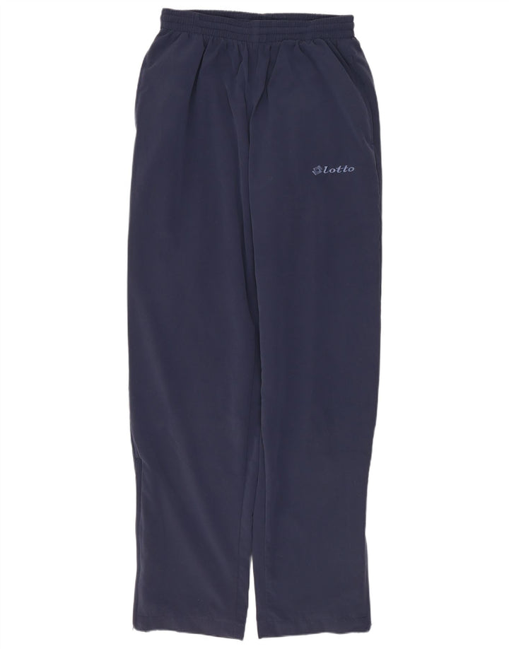 Calça de treino masculina LOTTO Reino Unido 36/38 pequena azul marinho poliéster